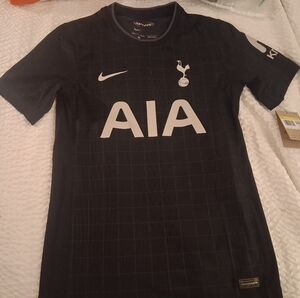 Nike Black Tottenham Hotspur AIA Short Sleeve Soccer Jersey